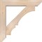 Ekena Millwork Balboa Slat Smooth Bracket w/ Offset Brace, Douglas Fir, 7 1/2"W x 40"D x 40"H BKT0806X40X40BOA06SDF - alternate 2